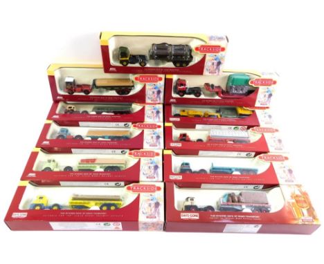 A group of Lledo Track Side Bygone Days of Road Transport models, Wimpy, Smith of Madisdon, Brian Harris, Marley Tiles, Fores