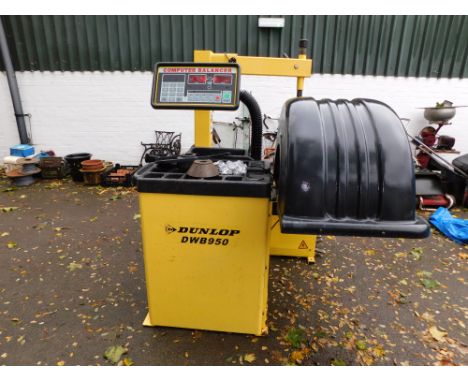 A Dunlop wheel balancer. 