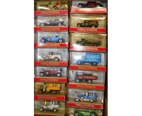 Matchbox Models of Yesteryear, to include Yorkshire type wagon, Renault bus, Rolls Royce Phantom I, Model A Ford, etc, boxed.