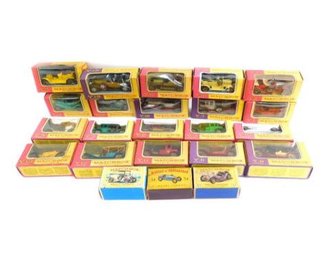 Model of Yesteryear early models, to include Y13, Y11, Y12, ,Y14, Bugatti Y6, Benz Limousine, etc.  (20)