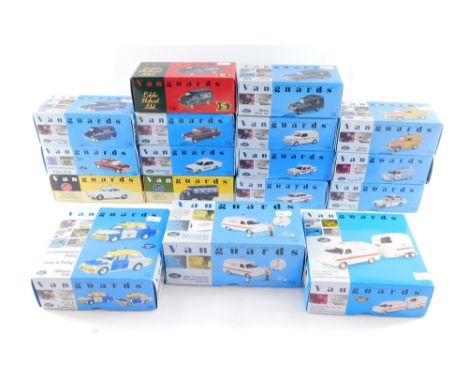 A group of Vanguard boxed cars, comprising The Pinky &amp; Perky Dunbartsonshire Police Set, Ford Transit MK1 van (Police Dog