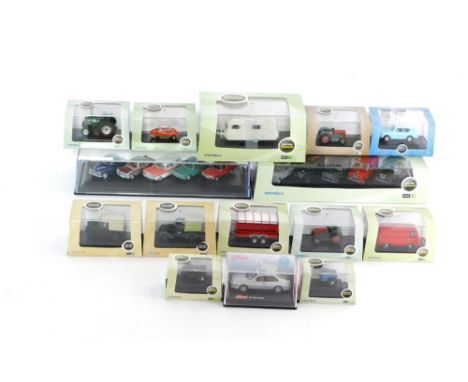 A small group of Oxford models, 1:76 scale, The Oxford Commercials range, Oxford Automobile Company, Oxford Agriculture, and 