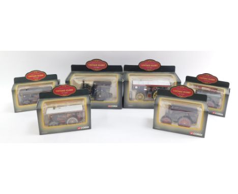 Corgi Vintage Glory of Steam die cast, including 80105 Fowler B6 Showman's locomotive and badge, Supreme Sid Wharton, 8010F F