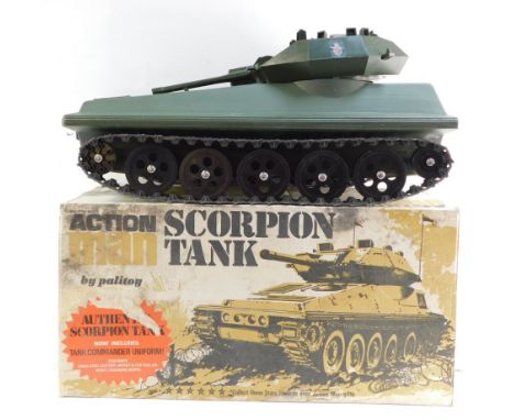 A Palitoy Action Man Scorpion tank, boxed.