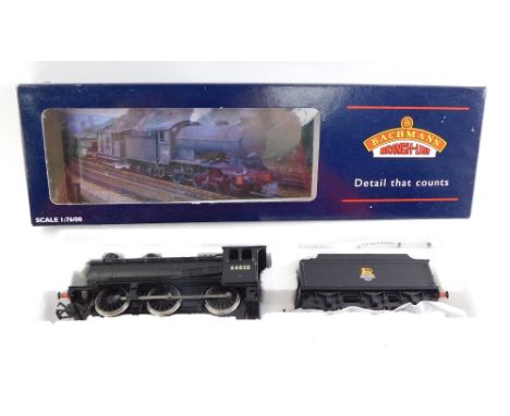 A Bachmann OO gauge Class J39 locomotive, BR black livery, early emblem, 0-6-0, with a stepped tender, 64838, 31-861.