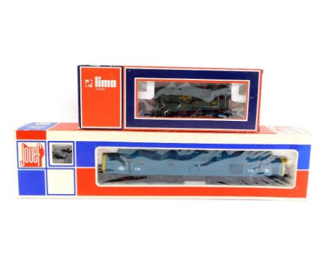 Lima and Jouef OO gauge diesel locomotives, comprising class 08 0-6-0 diesel shunter and a class 40 1co-1co diesel locomotive