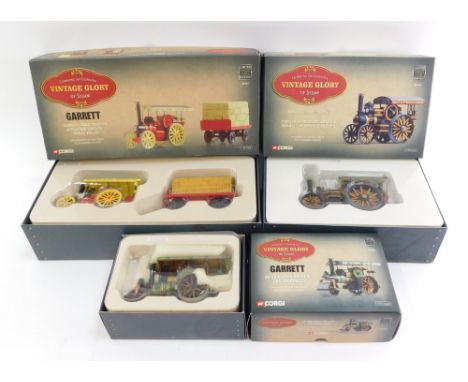 Corgi die cast Vintage Glory of Steam, limited edition, comprising 10 ton Road Roller The Baroness., Fowler B6 Road Locomotiv