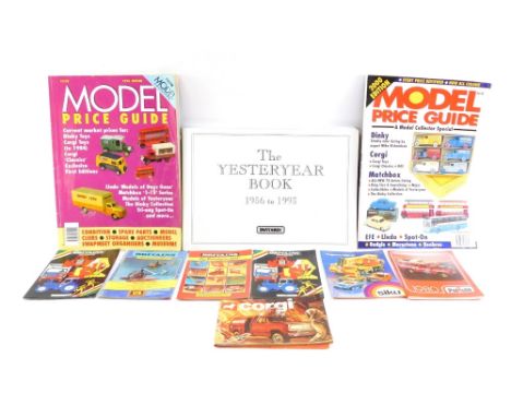 Books relating to Britains and Models Of Yesteryear, to include the Britains' Toy Catalogue 1981, 1979, 1980, 1981, The Siku 