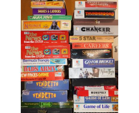 A group of games, to include Transformers, Thunder Road, Change of The Game, Bermuda Triangle, Dad's Army, Vendetta, Dallas G