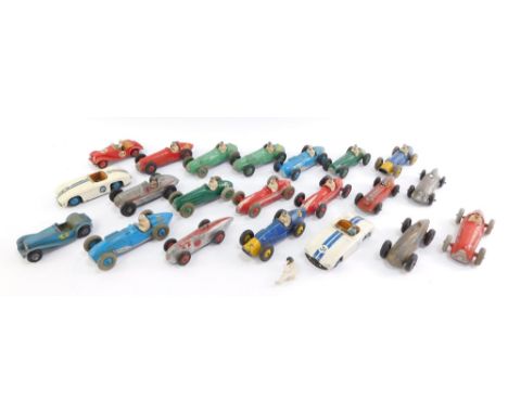 Dinky die cast F1 and other cars, including Ferrari, Talbot Lago Cunningham C5-R, Jaguar, etc. (1 tray)