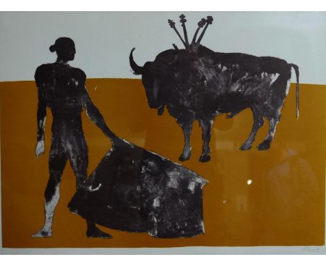 Elizabeth Frink (British, 1930-1993), lithograph from the Bullfighting suite 1973, Curwen Press, with blindstamp, signed, 57 