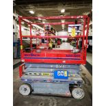 SKYJACK SJIII 3219 ELECTRIC SCISSOR LIFT, 550LB CAP. (2 PERSONS + EQUIPMENT), 24V, 19'H, 29"W X 68"