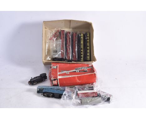 Playcraft and Jouef 00/HO Gauge Locomotives and Accessories, Playcraft BR blue Diesel D6100 and extra body, BR maroon Coaches