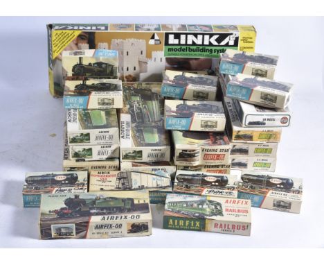 Large collection of Airfix unmade 00 Gauge Locomotive Kits, Evening Star (3), BR Mogul (4), Schools 'Harrow' (3), Battle of B