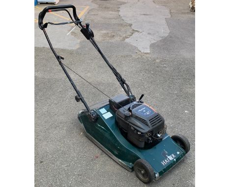 A Hayter petrol lawnmower with Briggs &amp; Stratton Harrier 48 engine 