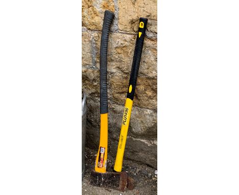 A chipping axe and a splitting axe 