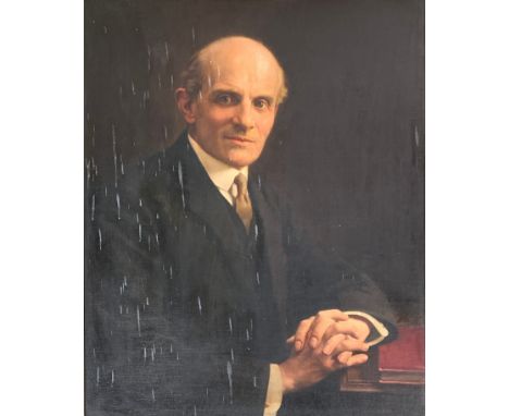 David Jagger (British 1891-1958), a portrait of Reginald J. Sykes (1869-1940), oil on canvas, signed and dated 1940, 75 x 61c