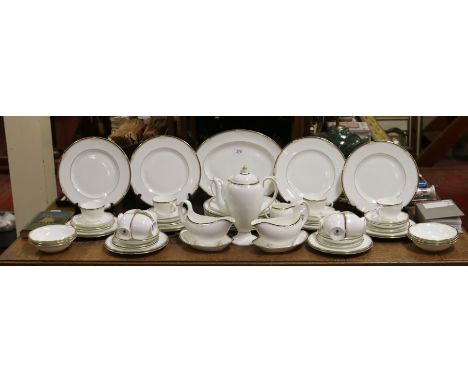 A comprehensive Wedgwood tea, coffee and dinner service decorated in the Cavendish pattern.