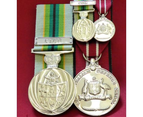 Australian Service Medal 1988, with CT/SR bar & Australian Defence Medal, both pantographed named 8533730 K J MURPHY. Mounted