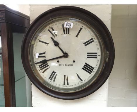 A Seth thomas wall clock, 47cm diameter.