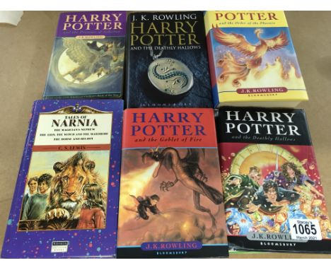 4 Harry Potter hardback books Etc.