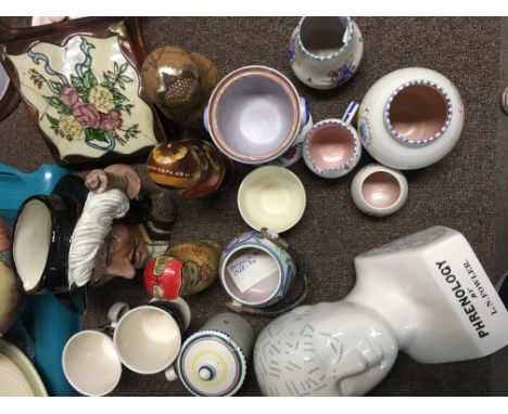 A mixed box of Collectables including Carlton Ware, Old Tipton ware, Poole pottery etc.