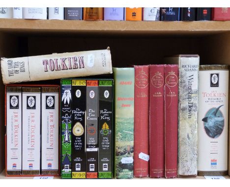 J.R.R. Tolkien Lord of the Rings Trilogy, various sets & single volumes with two editions of Richards Adams Watership Down.  