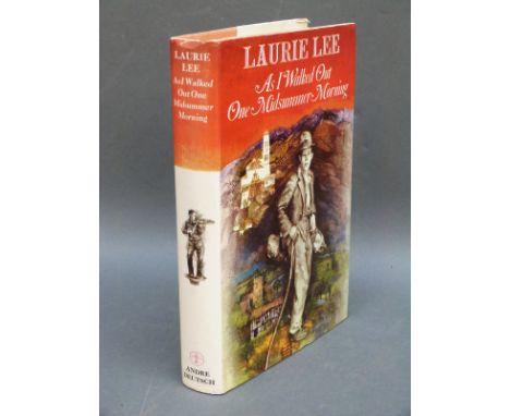 Laurie Lee, As I Walked Out One Midsummer Morning 1969. First Edition in dust wrapper with related news cuttings 