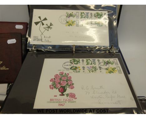 An extensive collection of GB first day covers in eight albums from 1966-1980's, looks to be complete, includes regional issu