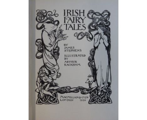 Arthur Rackham illustrated James Stephens, Irish Fairy Tales (London, Macmillan, 1920) 16 colour illustrations, 21 drawings. 