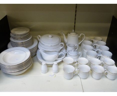Royal Norfolk eight place setting tea and dinner service with extras including tureen, gravy boat etc.