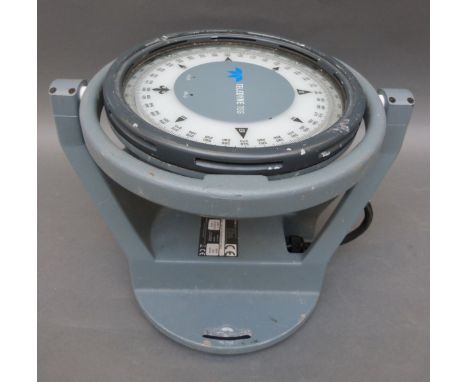 Teledyne gimbal mounted ship's compass, unit no 929711 manufactured 15/10