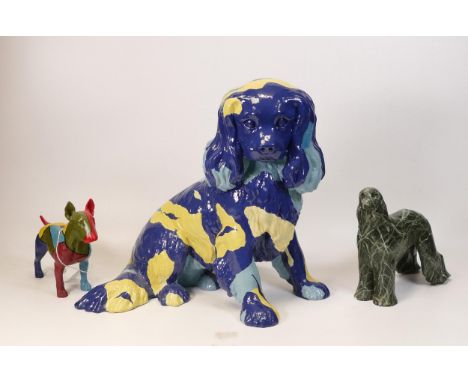 A collection of Wade Ceramic Northlight Figures of Dogs, tallest 29cm. These were removed from the archives of the Wade facto