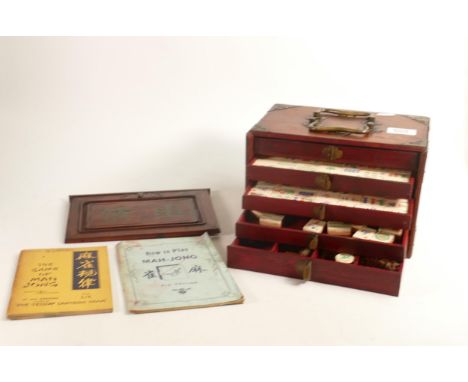 1920's Cased Mahjong Game Set 