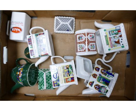 A collection of Wade Ceramic Novelty Teapots. These were removed from the archives of the Wade factory and are possible proto