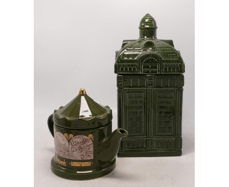 A collection of Wade Ceramic Harrods Biscuit Barrel &amp; Teapot These were removed from the archives of the Wade factory and