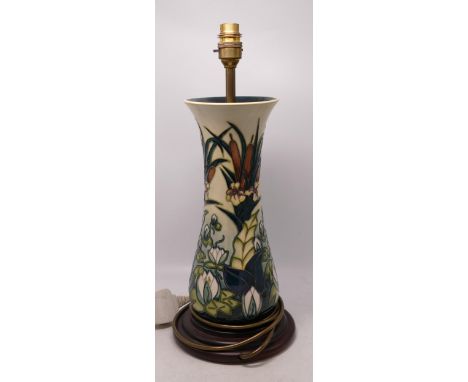 Moorcroft Lamia Patterned Lamp Base, height including fitting 42cm 
