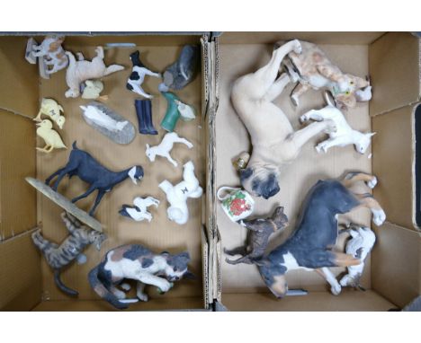 A collection of Wade Ceramic Northlight damaged figures  These were removed from the archives of the Wade factory and are pos