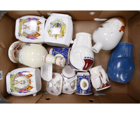 A collection of Wade Ceramic Ringtons Storage jars, Teapot, Advertising Bottles etc  These were removed from the archives of 