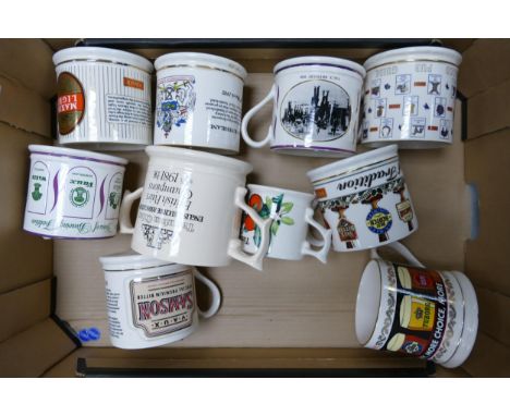 A collection of Wade Ceramic Oversized Advertising Tankards These were removed from the archives of the Wade factory and are 