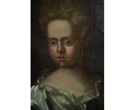 Early 19th century school, Portrait of a Young Lady, oil on canvas. H.76 W.64cm. 