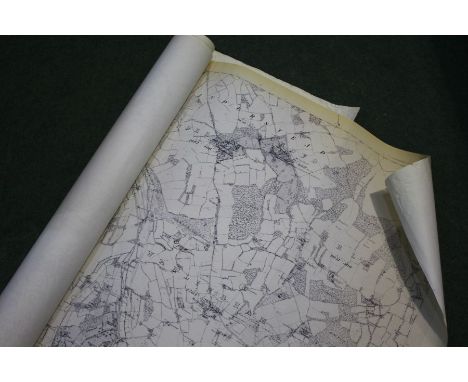 Collection of Ordnance Survey maps of Croydon, Thornton Heath, Wandsworth, Upper Norwood, around the late 19th century, (6)