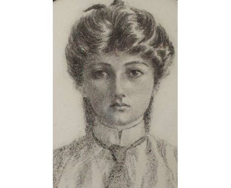 Ruby Chambers (British. late 19th/early 20th Century), Self Portrait, signed and dated 'Ruby Chambers, July 97' (lower right)