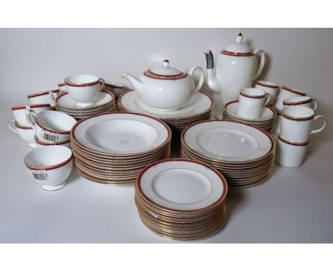 Wedgwood, a modern dinner service with gilt rim decoration and a Wedgwood Colorado part tea service, (qty).  Condition Report
