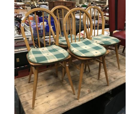 FOUR ERCOL CHAIRS