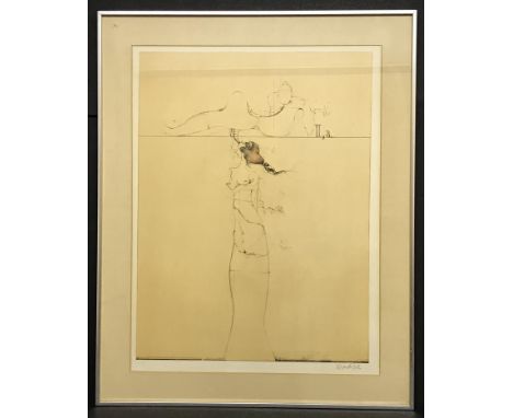 PAUL WUNDERLICH 1969 AP SIGNED PRINT