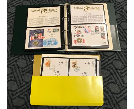 COLLECTION OF STAMPS, COINS &amp; FIRST DAY COVERS