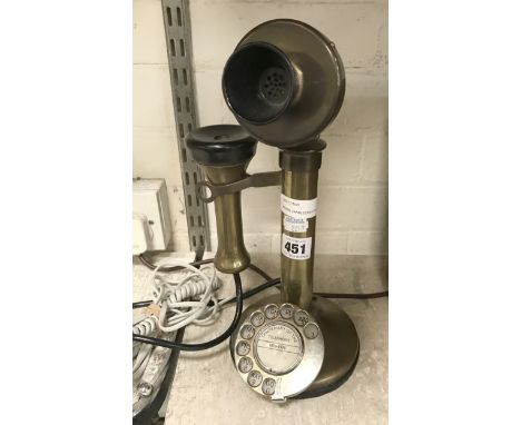 BRASS CANDLESTICK TELEPHONE