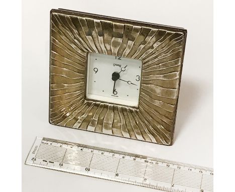 HM SILVER MANTLE CLOCK