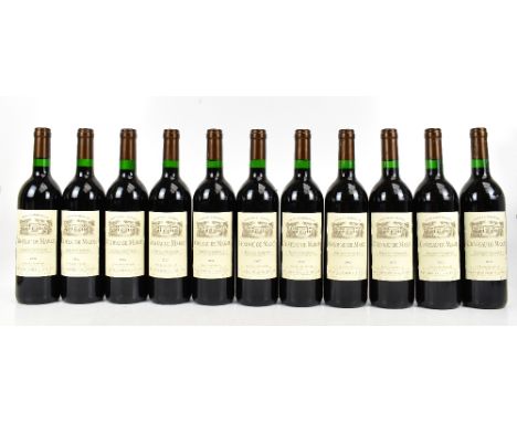 RED WINE; eleven bottles 2002 Chateau de Marze Bordeaux Superieur (11).